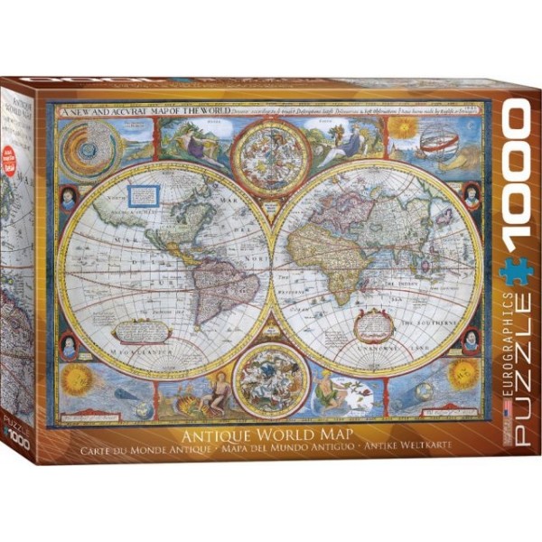 Antyczna mapa świata (1000el.) - Sklep Art Puzzle